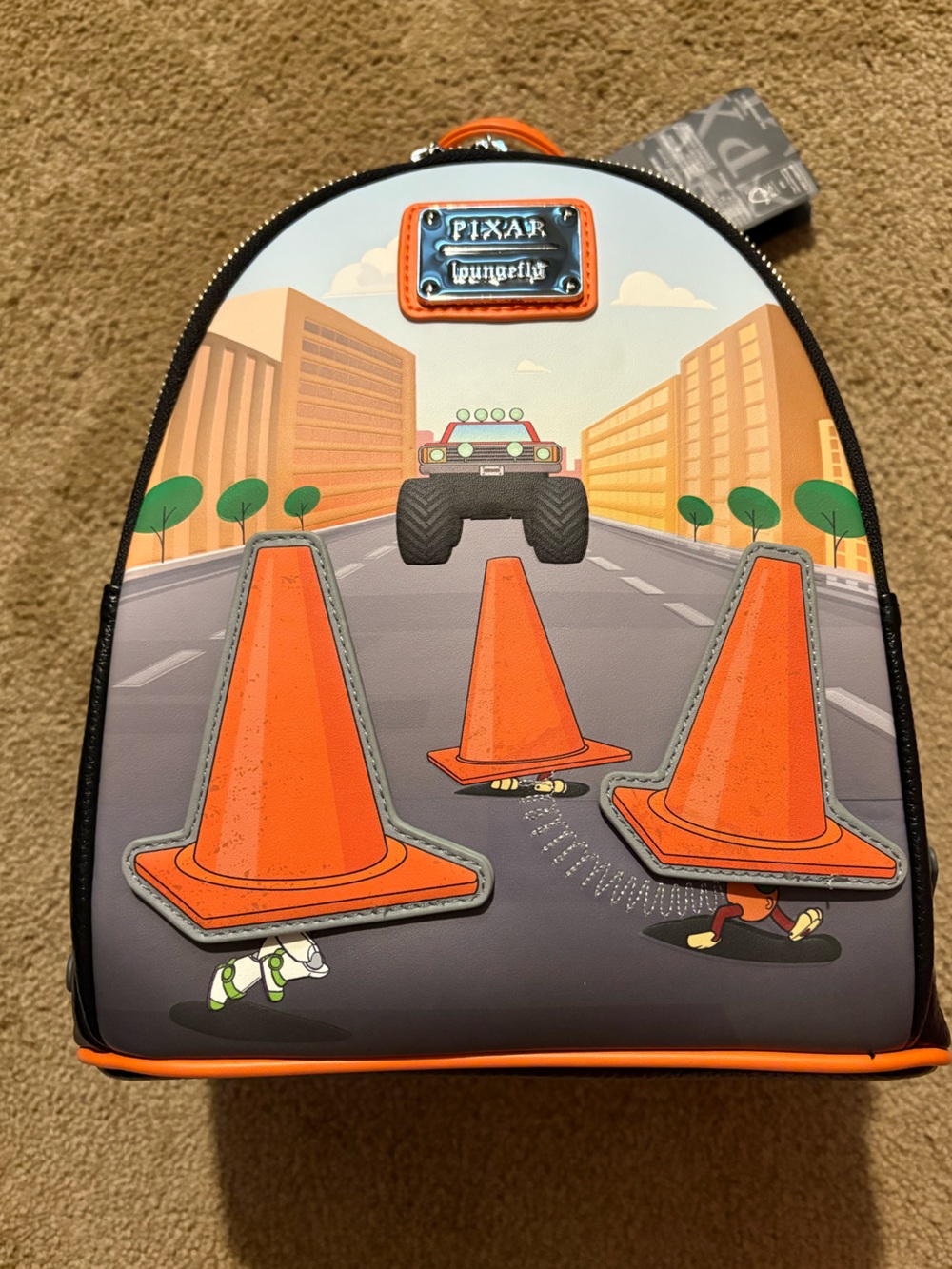 🔥 Loungefly Disney Pixar Toy Story 2 Walking Cones Scene Mini Backpack